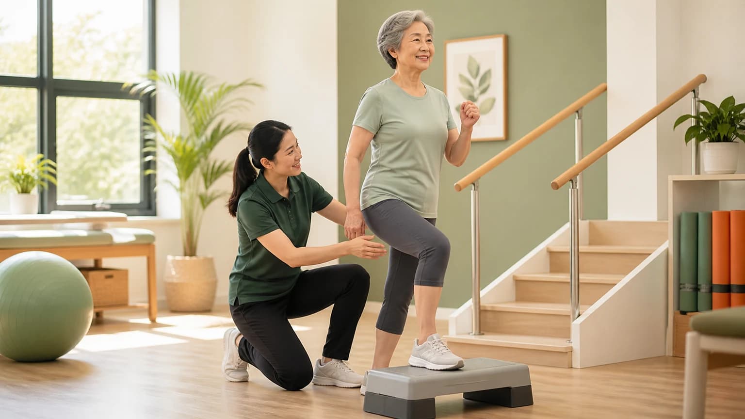 Knee pain and clicking on stairs? Knee osteoarthritis & non-surgical physiotherapy